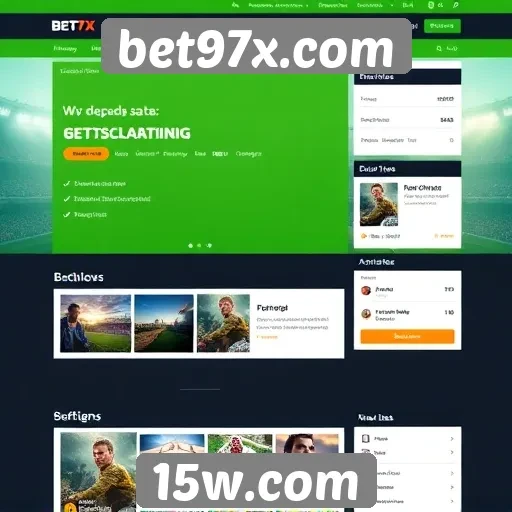 Análise do layout e design do site bet97x
